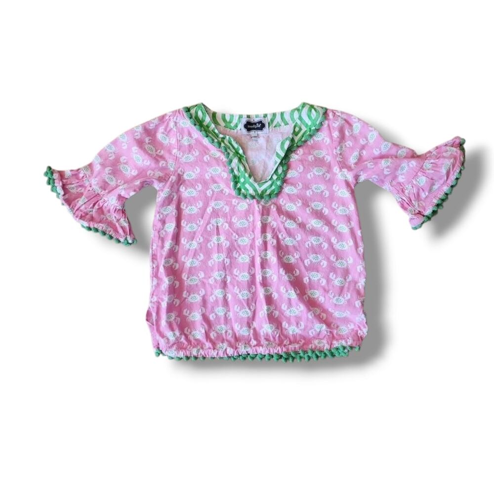 Mudpie Linen Crab Print Tunic